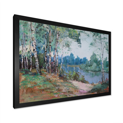 Landscape Birch Forest River " Landscape Birch Forest River "