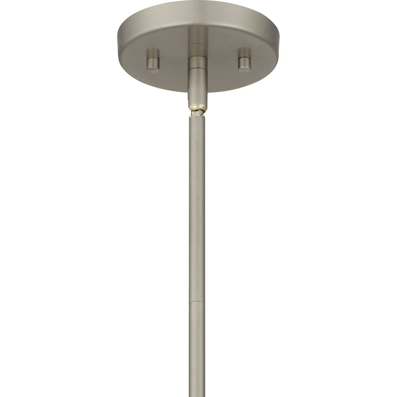 Luminaire suspendu 1 lumière Angelita, Nickel brossé