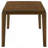 Warren Dark Brown Rectangular Dining Table
