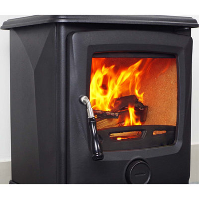 Fireplace Real fire heating modern wood-burning