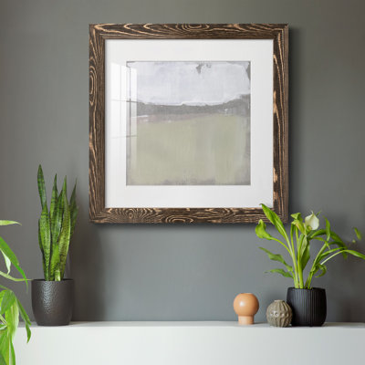 «Silver Ribbon Horizon I», reproduction encadrée de qualité supérieure - prête à être accrochée