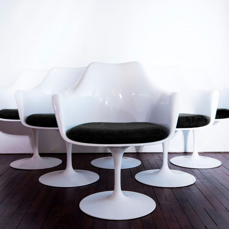 Chaise avec accoudoirs Alina, Black