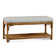 Summer Retreat Wicker Shelf Storage Bench