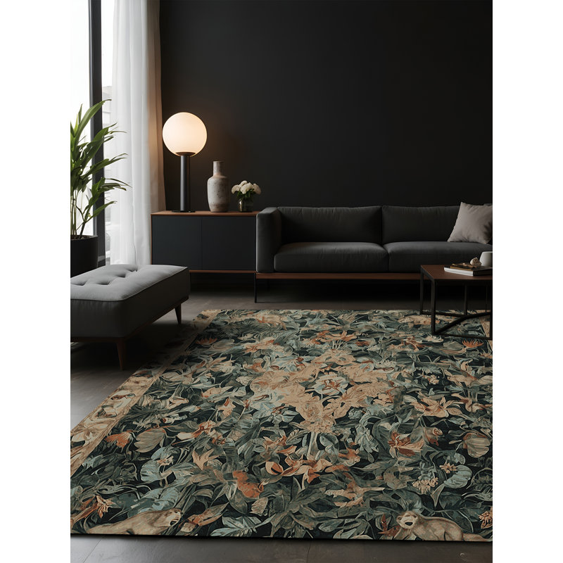 Silky Soft Plush Brown Area Rug, Rectangle 5' x 7'
