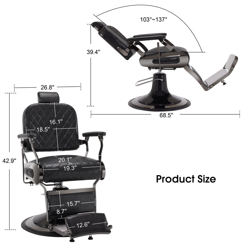 Fauteuil inclinable Bazett, Noir