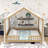 House Shape Floor Bed With Slats-1641711860-1641711858