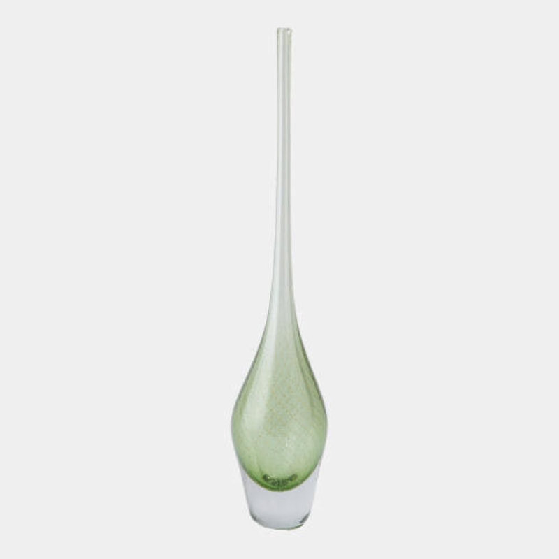 Flecked Spire Handcrafted Glass Decorative Bottles, 26" H x 5" W x 5" D