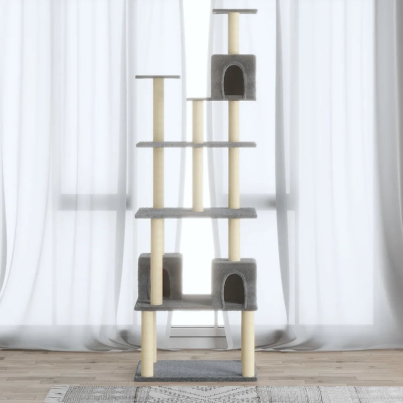Senita 188cm H Cat Tree, Light Grey