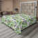 Drap plat à motif floral bohème Ambesonne