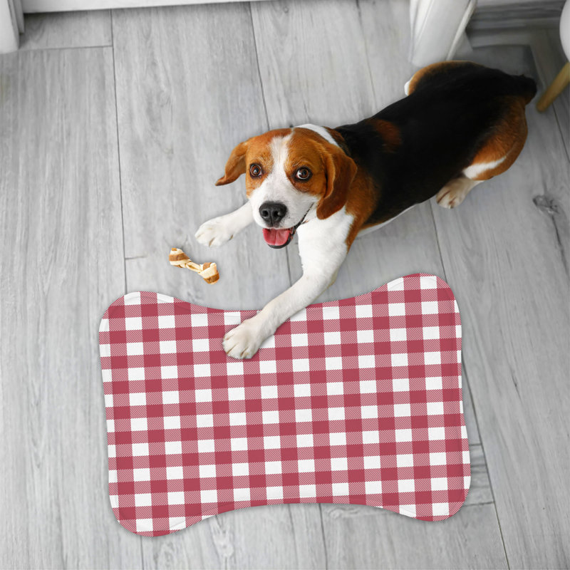 Tapis rose en forme d'os 1 pièce