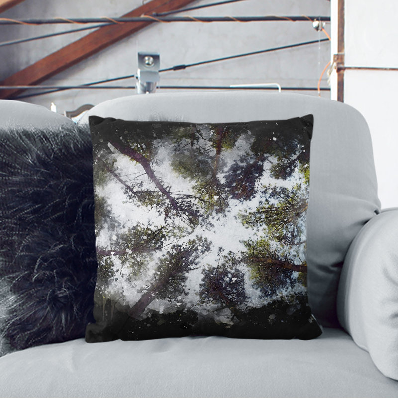 Tree Tops Cushion with Filling, 55cm H x 55cm W x 20cm D
