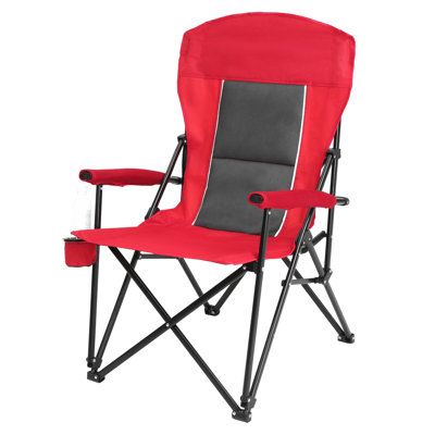 Chaise pliante d'extérieur rouge