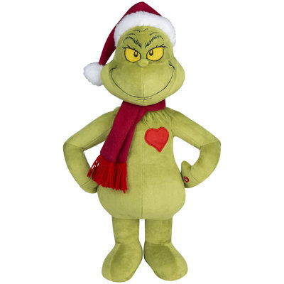 Grinch Holiday Greeter with Light Up Heart
