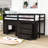 Fenelus Kids Twin Loft Bed with 3 Drawers-1054905141