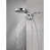 HydraChoice Hydrorain 5 Spray Dual Shower Head and Handheld Shower with H2Okinetic 1.75 GPM