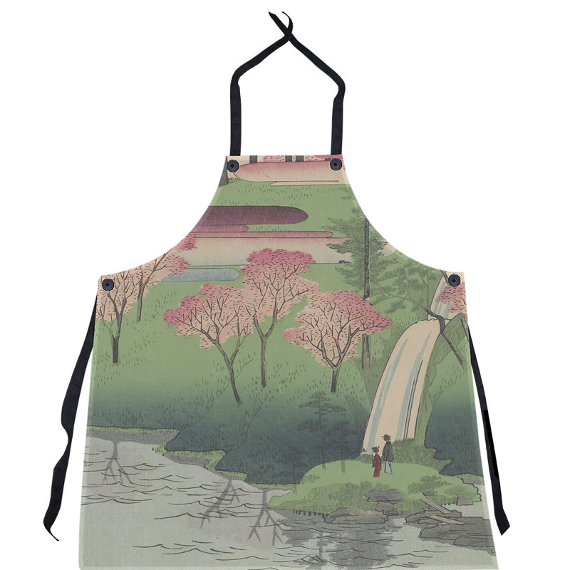 Bib Apron, Pink Blossoms