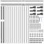 170cm H x 170cm W Powder-Coated Steel Border Fencing