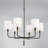 6 - Light Dimmable Wagon Wheel Chandelier