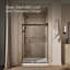Levity 47.58" x 74" Bypass Shower Door with CleanCoat® Technology-708287894-741984735