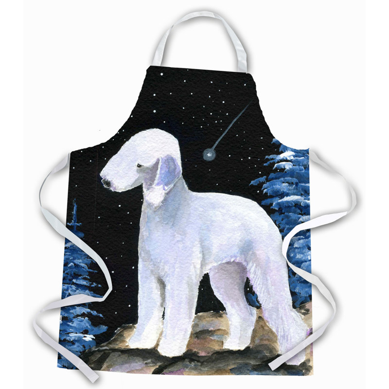 Tablier de terrier starry night bedlington