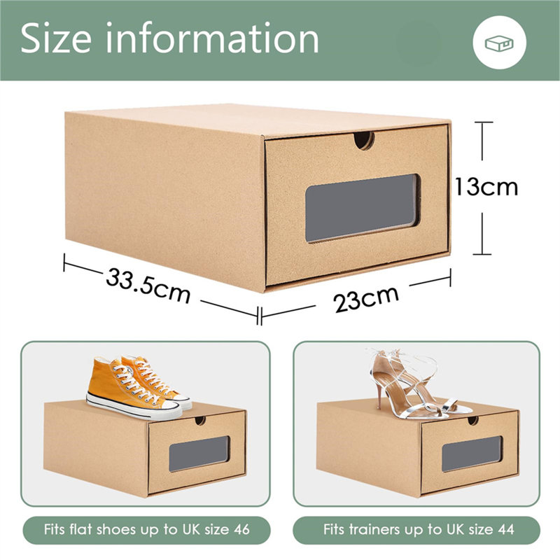 10 Pair Stackable Shoe Storage Box