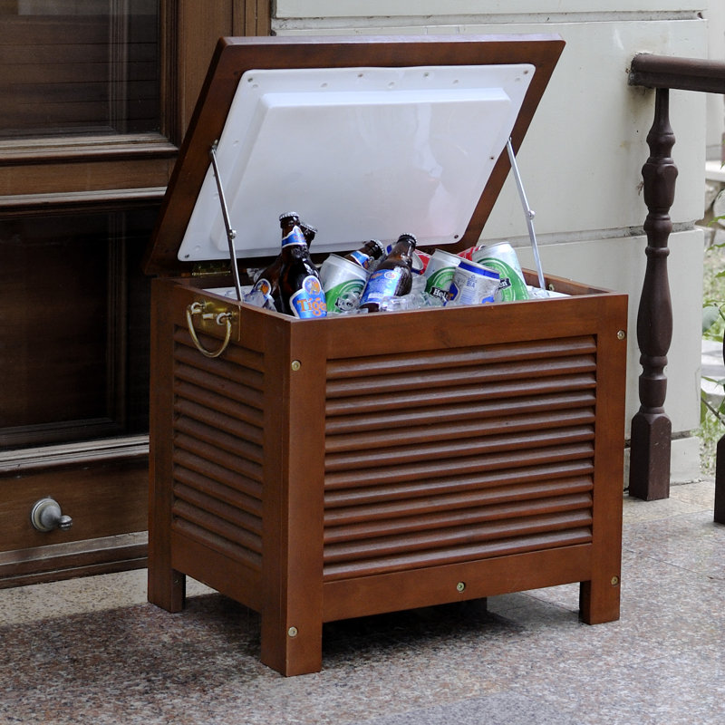 Red Barrel Studio® 54.9 Quarts Ice Chest in Walnut