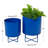 CosmoLiving by Cosmopolitan 2-Piece Modern Iron Pot Planter Set-87869756