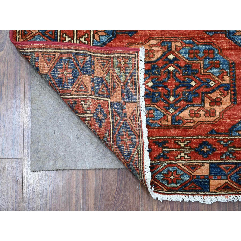 Tapis de couloir oriental en laine noué à la main 2 pi 10 po x 5 pi 10 po Cereza