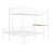 Twin Over Full Metal Bunk Bed With Desk, Ladder And Quality Slats For Bedroom, Metallic  White-1356169630