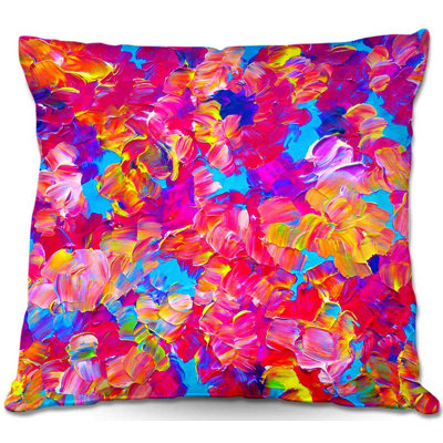 Coussin décoratif floral canapé
