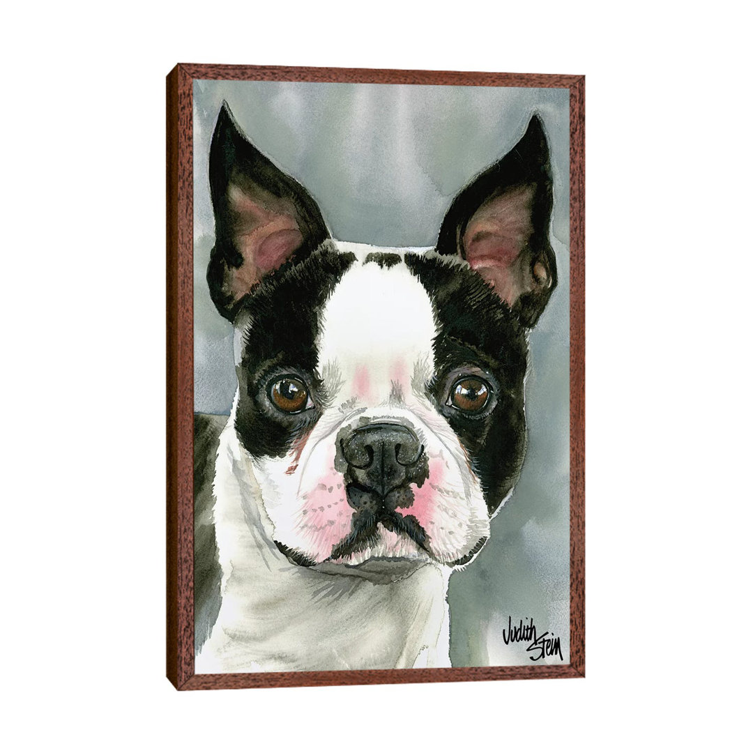 American Gentleman - Boston Terrier by Judith Stein - Painting on Canvas