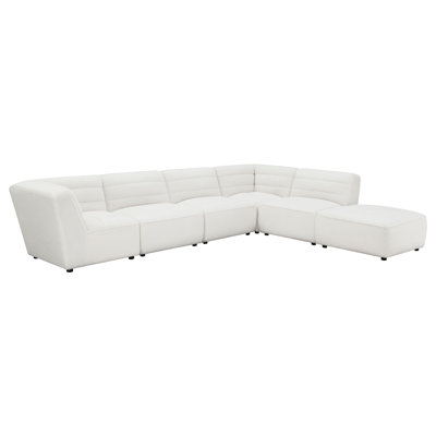 Benedic 6-piece Upholstered Modular Sectional Sofa Natural
