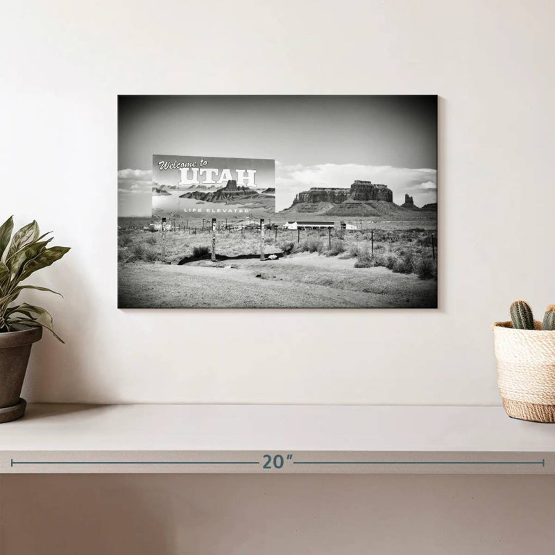 Lynelle Welcome To Utah, 8" H x 12" W