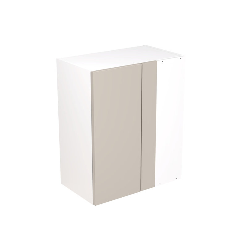 Kitchen Kit Flatpack Value Slab Standard Matt Wall Unit Blind Corner, Light Grey