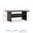 Evolo Rectangular Metal Outdoor Coffee Table , 59'' in. W 35.5'' in. D