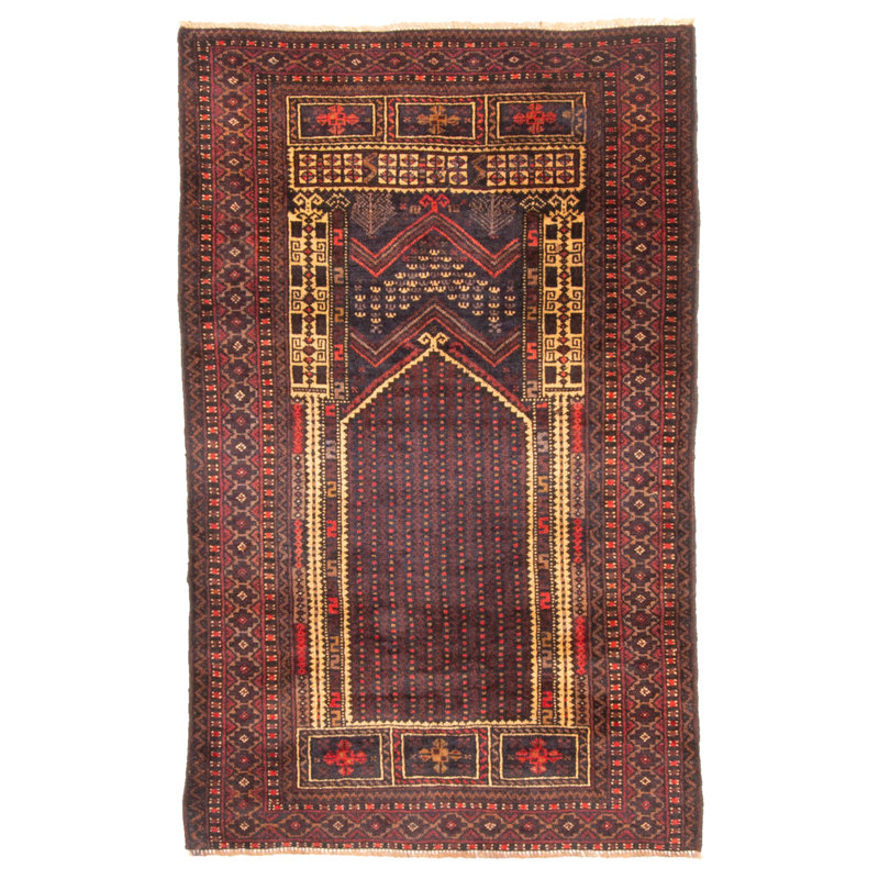 Teimani Navy Rug 2'9" x 4'6"