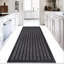 Heavy Duty Dirt Trapper Door Mat & Hallway Runner – Non-Slip Indoor Outdoor Washable Rubber Backed Entrance Mat-1333872401