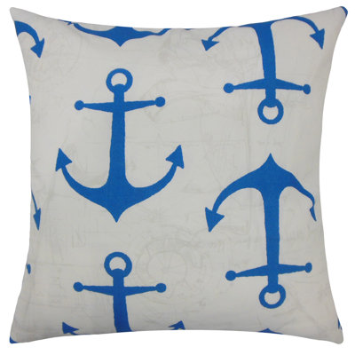 Sand/Cobalt/Cavern Polyester Piece Sham