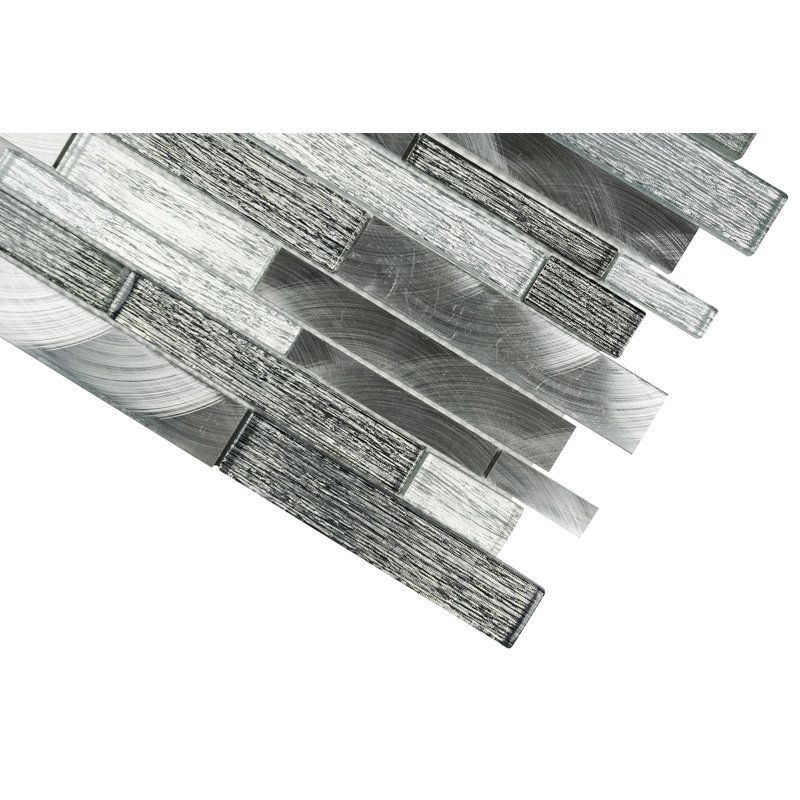 Carreau de mosaïque mural en verre / aluminium Cadmore