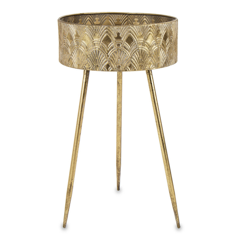 Alis Metal Pot Planter, 68.5cm H x 39.5cm W x 39.5cm D