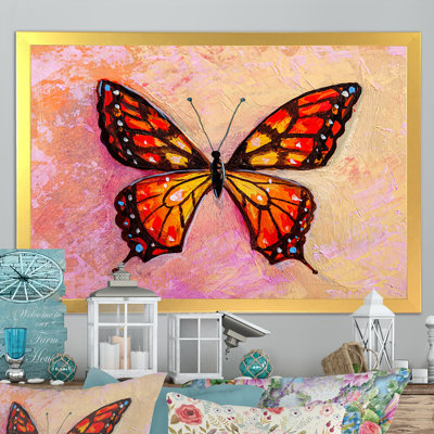 Abstract Monarch Butterfly II " Abstract Monarch Butterfly II " Painting Print