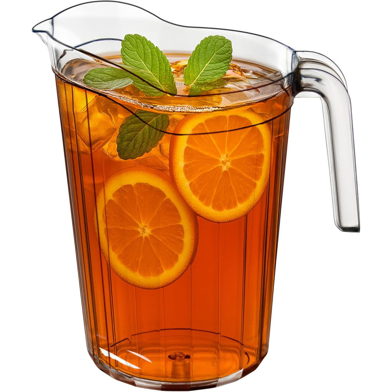 Ensemble de 2 distributeur de boissons en plastique en polycarbonate avec bec verseur, traiteur et restaurant incassables pour boissons froides, limonade, bière et sangria, paquet de 2