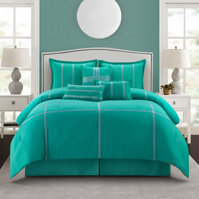 Nolan 7 Piece Reversible Comforter Set, King