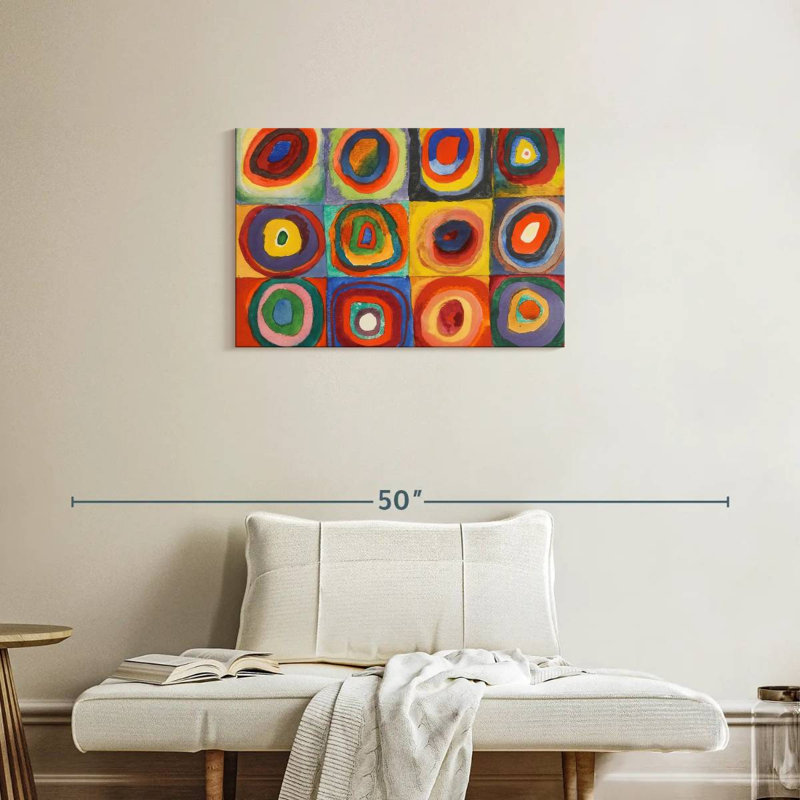 Avery Color Study Squares Concentric Circles, 20" H x 30" W