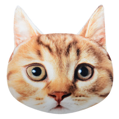 Cute Animal Head Car Headrest Neck Pillow for Driving with Strap
