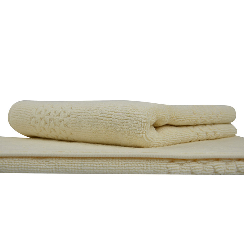 Depue Turkish Cotton Bath Rug, Ivory