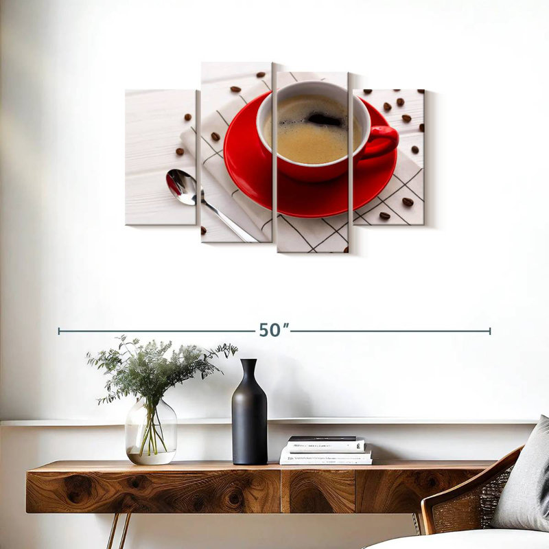 Tasse à café Yarlin et grains rôtis, H 22 po x l 36 po