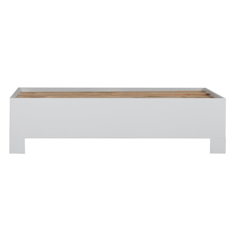 Emilia Platform Bed, White, Queen