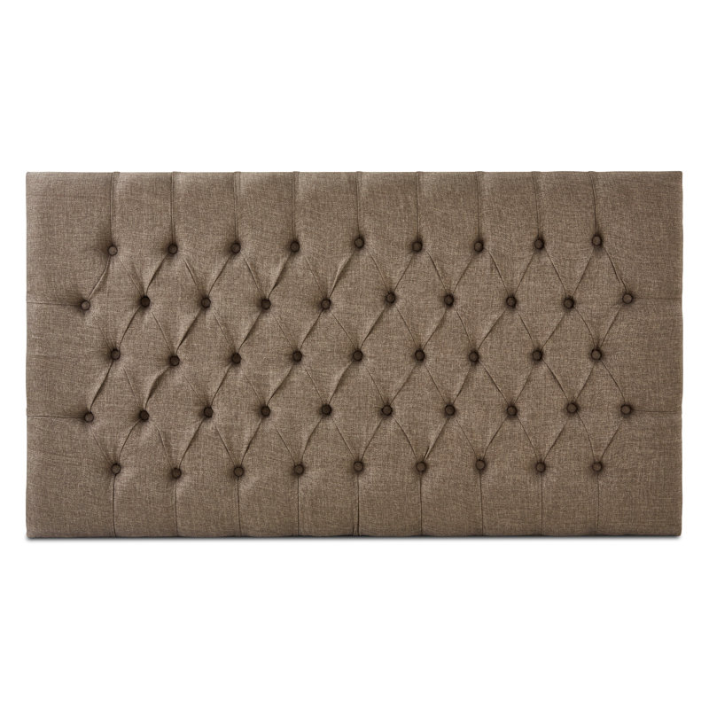 Breland Upholstered Headboard, Small Single (2'6), Linoso Silver