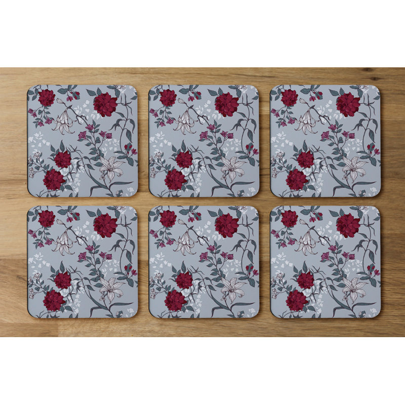 Square 6 Piece Coaster Set